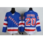 New York Rangers #20 Chris Kreider Light Blue Jersey