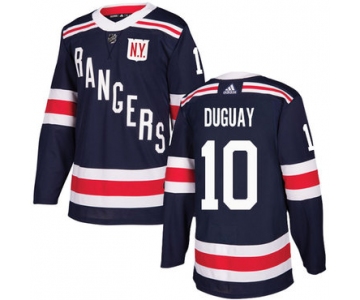 Adidas Rangers #10 Ron Duguay Navy Blue Authentic 2018 Winter Classic Stitched NHL Jersey