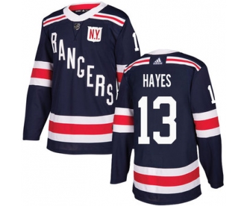 Adidas Rangers #13 Kevin Hayes Navy Blue Authentic 2018 Winter Classic Stitched NHL Jersey