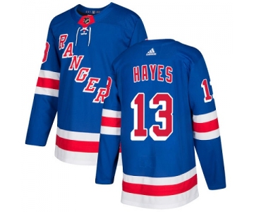 Adidas Rangers #13 Kevin Hayes Royal Blue Home Authentic Stitched NHL Jersey