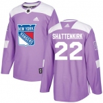 Adidas Rangers #22 Kevin Shattenkirk Purple Authentic Fights Cancer Stitched NHL Jersey