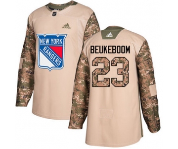 Adidas Rangers #23 Jeff Beukeboom Camo Authentic 2017 Veterans Day Stitched NHL Jersey