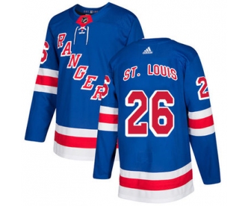 Adidas Rangers #26 Martin St.Louis Royal Blue Home Authentic Stitched NHL Jersey