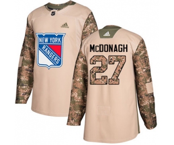 Adidas Rangers #27 Ryan McDonagh Camo Authentic 2017 Veterans Day Stitched NHL Jersey