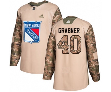 Adidas Rangers #40 Michael Grabner Camo Authentic 2017 Veterans Day Stitched NHL Jersey