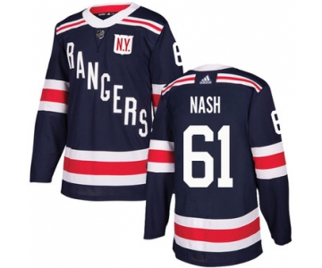 Adidas Rangers #61 Rick Nash Navy Blue Authentic 2018 Winter Classic Stitched NHL Jersey