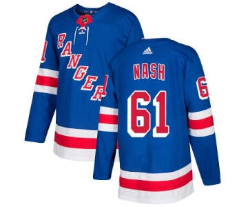 Adidas Rangers #61 Rick Nash Royal Blue Home Authentic Stitched NHL Jersey