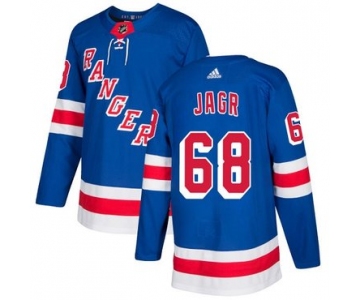 Adidas Rangers #68 Jaromir Jagr Royal Blue Home Authentic Stitched NHL Jersey