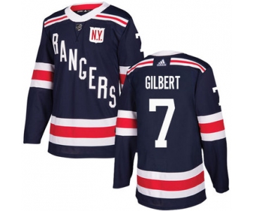 Adidas Rangers #7 Rod Gilbert Navy Blue Authentic 2018 Winter Classic Stitched NHL Jersey