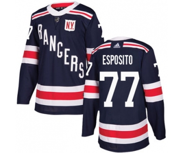 Adidas Rangers #77 Phil Esposito Navy Blue Authentic 2018 Winter Classic Stitched NHL Jersey