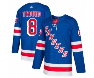 Men Adidas New York Rangers #8 Jacob Trouba Blue Home Stitched NHL Jersey