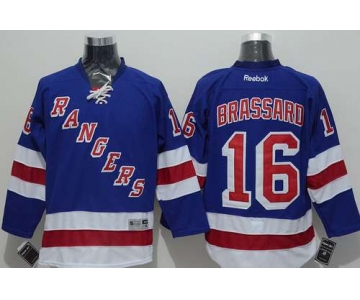 Men's New York Rangers #16 Derick Brassard Light Blue Jersey