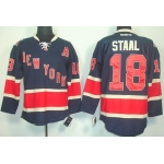 New York Rangers #18 Marc Staal Navy Blue 85TH Jersey