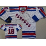 New York Rangers #18 Marc Staal White Jersey