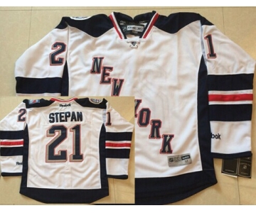 New York Rangers #21 Derek Stepan 2014 Stadium Series White Jersey