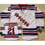 New York Rangers #21 Derek Stepan White Jersey