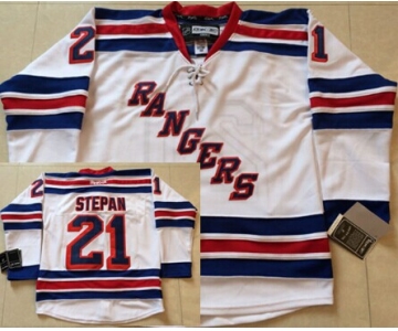 New York Rangers #21 Derek Stepan White Jersey
