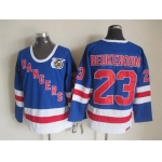 New York Rangers #23 Jeff Beukeboom Light Blue 75TH Throwback CCM Jersey