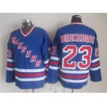 New York Rangers #23 Jeff Beukeboom Light Blue CCM Vintage Throwback Jersey