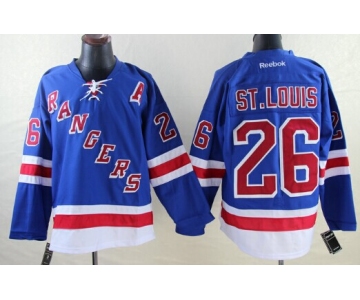 New York Rangers #26 Martin St. Louis Light Blue Jersey