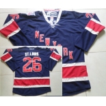 New York Rangers #26 Martin St. Louis Navy Blue Third 85TH Jersey