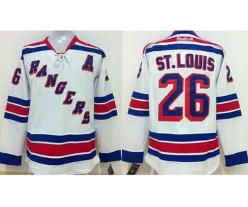 New York Rangers #26 Martin St. Louis White Jersey