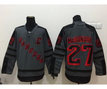 New York Rangers #27 Ryan Mcdonagh Charcoal Gray Jersey