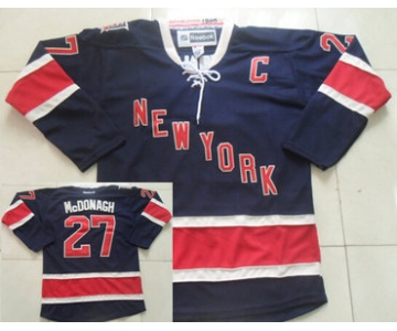 New York Rangers #27 Ryan Mcdonagh Navy Blue Third 85TH Jersey