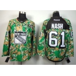 New York Rangers #61 Rick Nash 2014 Camo Jersey