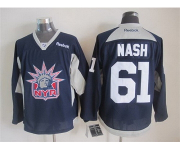 New York Rangers #61 Rick Nash 2014 NYR Training Navy Blue Jersey