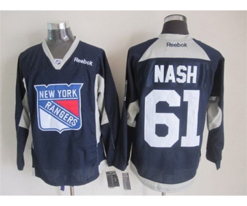 New York Rangers #61 Rick Nash 2014 Training Navy Blue Jersey