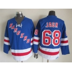 New York Rangers #68 Jaromir Jagr Light Blue Throwback CCM Jersey