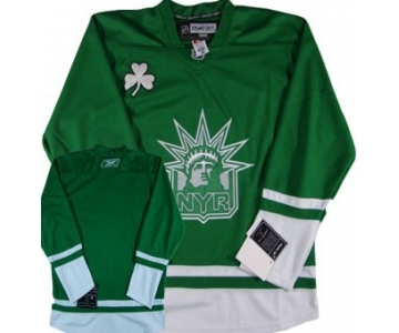 New York Rangers Blank St. Patrick's Day Green Jersey