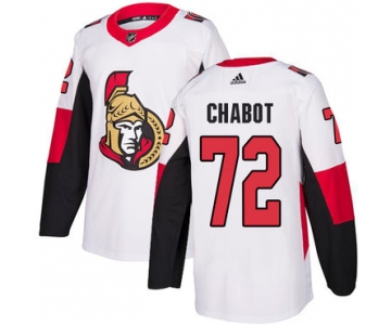 Adidas Men's Ottawa Senators #72 Thomas Chabot Authentic White Away NHL Jersey