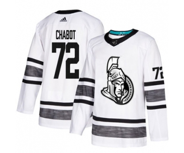Senators #72 Thomas Chabot White Authentic 2019 All-Star Stitched Hockey Jersey