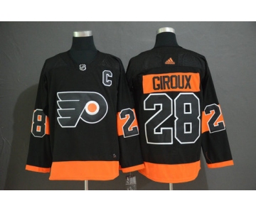 Men's Philadelphia Flyers #28 Claude Giroux Black Alternate Breakaway Player Adidas Jersey