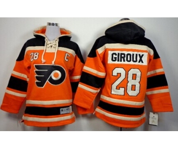 Old Time Hockey Philadelphia Flyers #28 Claude Giroux 2012 Winter Classic Orange Kids Hoodie