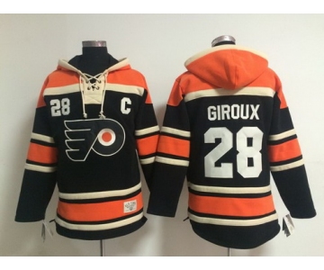 Old Time Hockey Philadelphia Flyers #28 Claude Giroux Black Hoodie