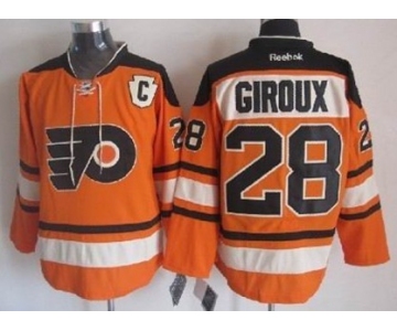 Philadelphia Flyers #28 Claude Giroux 2012 Winter Classic Orange Jersey