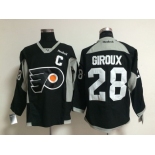 Philadelphia Flyers #28 Claude Giroux Charcoal 2014 Training Black Jersey