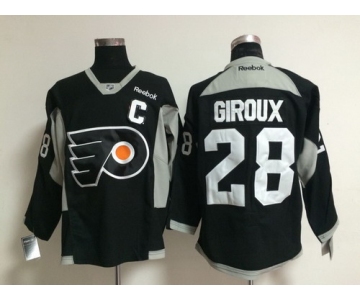 Philadelphia Flyers #28 Claude Giroux Charcoal 2014 Training Black Jersey