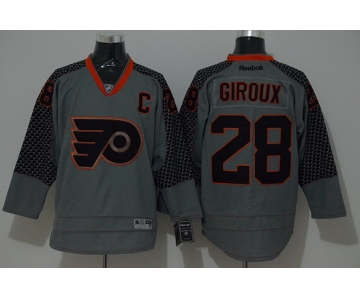 Philadelphia Flyers #28 Claude Giroux Charcoal Gray Jersey