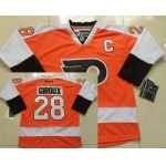 Philadelphia Flyers #28 Claude Giroux Orange Jersey