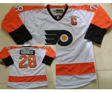 Philadelphia Flyers #28 Claude Giroux White Jersey