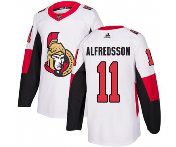 Adidas Men's Ottawa Senators #11 Daniel Alfredsson Authentic White Away NHL Jersey