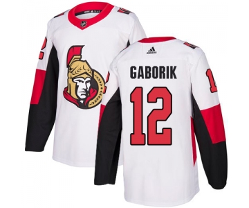 Adidas Men's Ottawa Senators #12 Marian Gaborik Authentic White Away NHL Jersey