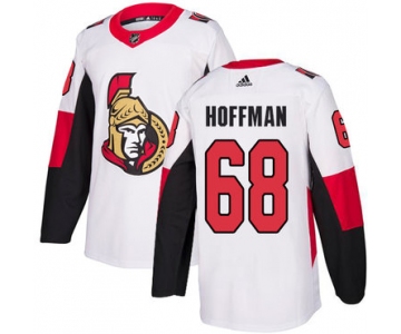 Adidas Men's Ottawa Senators #68 Mike Hoffman Authentic White Away NHL Jersey