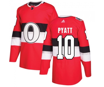 Adidas Senators #10 Tom Pyatt Red Authentic 2017 100 Classic Stitched NHL Jersey