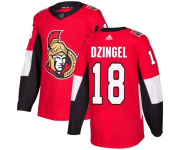 Adidas Senators #18 Ryan Dzingel Red Home Authentic Stitched NHL Jersey
