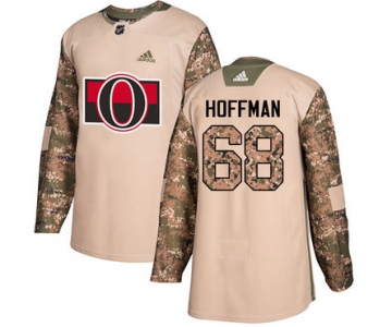 Adidas Senators #68 Mike Hoffman Camo Authentic 2017 Veterans Day Stitched NHL Jersey